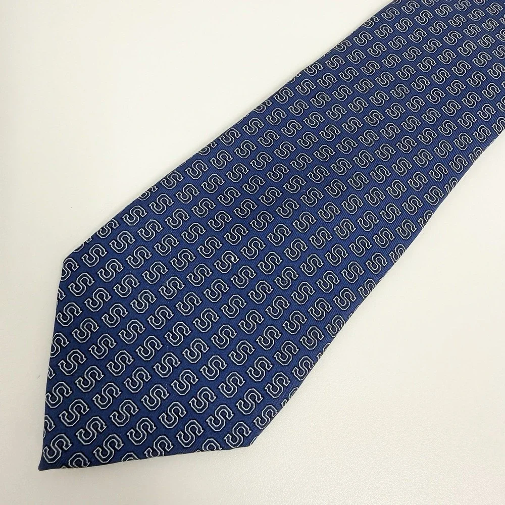 Vineyard Vines Mens Tie Staples High School Blue Silk USA 3.5